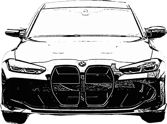 Front of a car