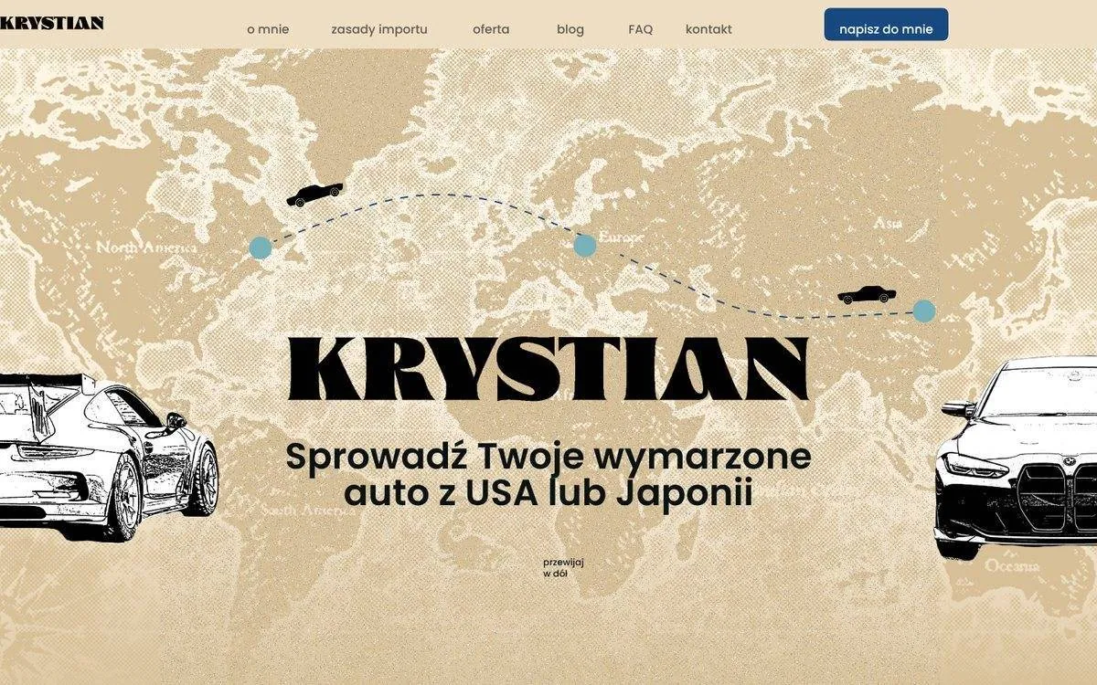 Krystian desktop — Homepage