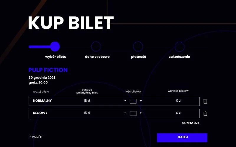Buy a ticket — desktop